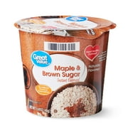 Great Value Maple & Brown Sugar Instant Oatmeal, 1.69 oz