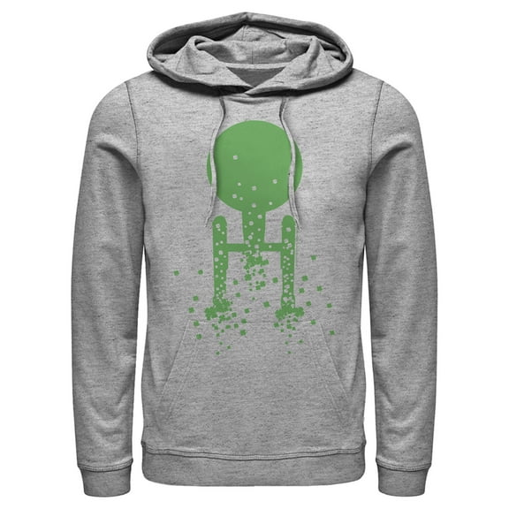 Men's Star Trek St. Patrick's Enterprise Clover Fill Pull Over Hoodie Athletic Heather X Large