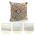 thumbnail image 4 of Shiartex Orange Blue Ethnic Boho Pillow Covers Bohemian Carpet Vintage Rust Coral Floral Decorative Pillow Cases with Zipper Home Decor for Living Room Bedroom Bed Cushion Outdoor 18x18in, 4 of 5