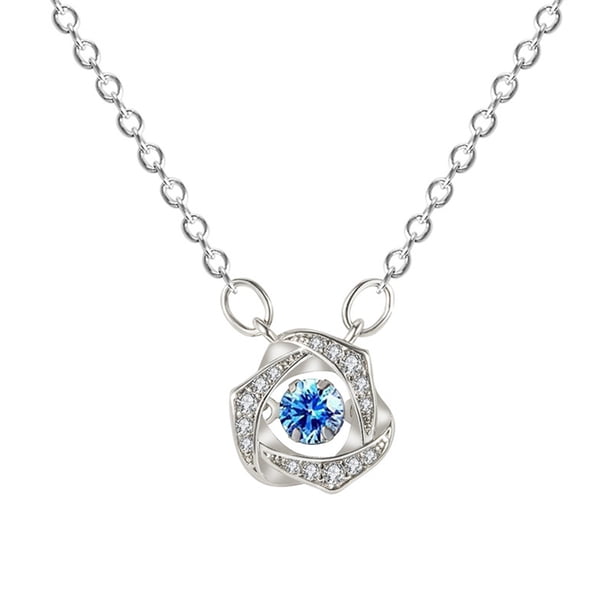Collar para mujer, joyería para mujer, joyería para mujer, collar de corazón brillante, collar elegante con personalidad femenina, collar de cadena con corazón palpitante, joyería, el collar