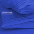 thumbnail image 3 of Nestl Pillow cases Premier 1800, Luxury Soft Microfiber Pillow Case Sleep Covers, Hypoallergenic Sleeping Encasements, King Size (20"x40"), Pillow Case Set of 2 Pieces, Royal Blue, 3 of 12