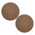 thumbnail image 4 of OULII 2 Pcs Tapis pour Tourne-Disque Vinyle Réduction de Vibration Marron pour Amateurs de Musique, 4 of 8