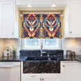 thumbnail image 5 of Yayeee Kitchen Curtains Tier Pair Light Filtering 27"x36" Rod Pocket Short Cafe Window Panel, Beige Geometric Eagle, 5 of 7