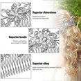 thumbnail image 4 of Bridal Hair Comb Bridal Wedding Hair Comb Pearl Wedding Decoration Headpiece Pearl Bridal Hair, 4 of 5