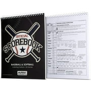 Murray Sporting Goods Baseball & Softball Scorebook - 35 Games Score Book - Side by Side Score Keeping Book for Stats -