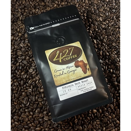 Ethiopia Dark Roast Whole Bean Coffee – Bold Smooth & Rich – Fresh Roasted (12 oz)