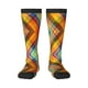 thumbnail image 1 of Balery Abstract Watercolors Tartan Calcetines novedosos Calcetines deportivos Calcetines hasta la rodilla Calcetines de algodón Calcetines originales y geniales, 1 of 6