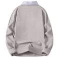 thumbnail image 2 of Men's V-Neck Knit Sweater Long Sleeve Solid Color Classic Fit Casual Pullover Top, 2 of 4