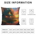 thumbnail image 5 of Orinice Sunset Graphic Decorative Cushion Throw Pillow Cover for Home Couch Living Room Bed Sofa Autumn Style Pillow Case 1PC 18x18in, 5 of 5
