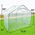 thumbnail image 2 of Sunrise Portable Outdoor Gardening Mini Greenhouse, Transparent, 2 of 5