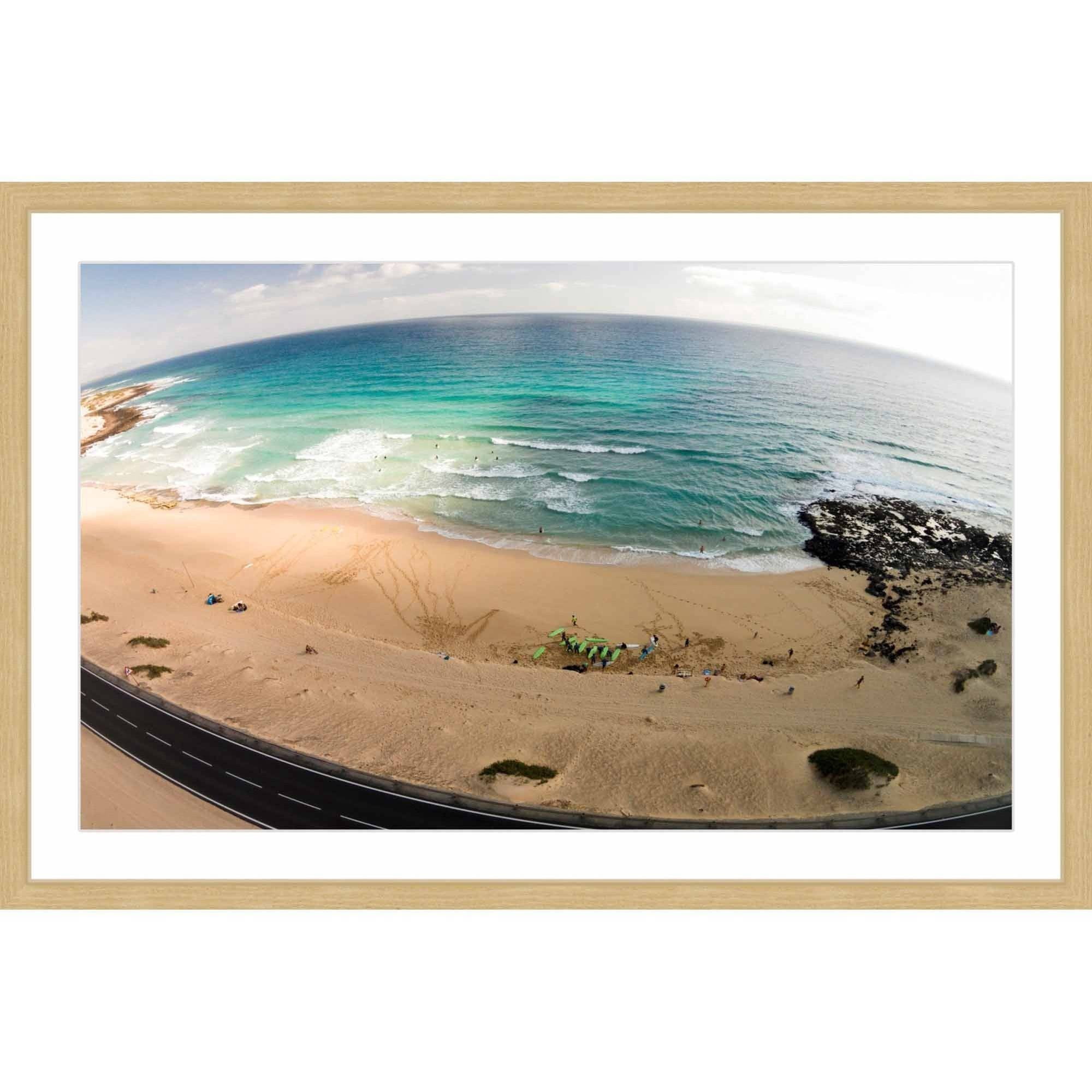 Marmont Hill "Telescopic Beach View" by Karolis Janulis Framed Painting Print