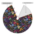 thumbnail image 2 of Rateoe Flowers And Birds Print Christmas Tree Skirt 48" for Xmas Holiday New Year Party Circle Tree Mat Ornaments Decoration, 2 of 7
