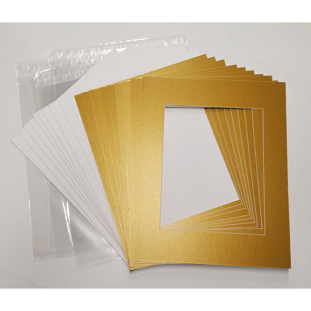 12x16 White Picture Mats with White Core for 8x12 Pictures Fits 12x16 Frame