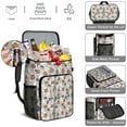 thumbnail image 5 of Travel Cooler Bag - Striped Baseball Items Pattern Camping Beer Cooler Backpack with Bottle Opener- Waterproof Insulated Picnic Backpacks - Cooler Bag for Beach, 5 of 6