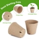 thumbnail image 5 of Zhuge 100 macetas de turba orgánica, macetas de vivero de 3,15 pulgadas, macetas redondas para plántulas con orificios de drenaje, bandeja pequeña para iniciar semillas a granel, 5 of 5