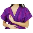 thumbnail image 6 of Bimba Cotton Kaftan Delivery Gown Wear Front & Back Buttons Caftan With Belt, 6 of 7