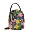 thumbnail image 7 of FORMRS Crossbody Bag for Women Quilted Travel Shoulder Cell Phone Purse with Chain Strap Handbag, Flamingo Pattern, 7 of 7