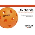 thumbnail image 2 of Recruit by ONIX Pickleball Pure Indoor Balls (Orange, 3-Pack), New, 2.5 lb, 2 of 11