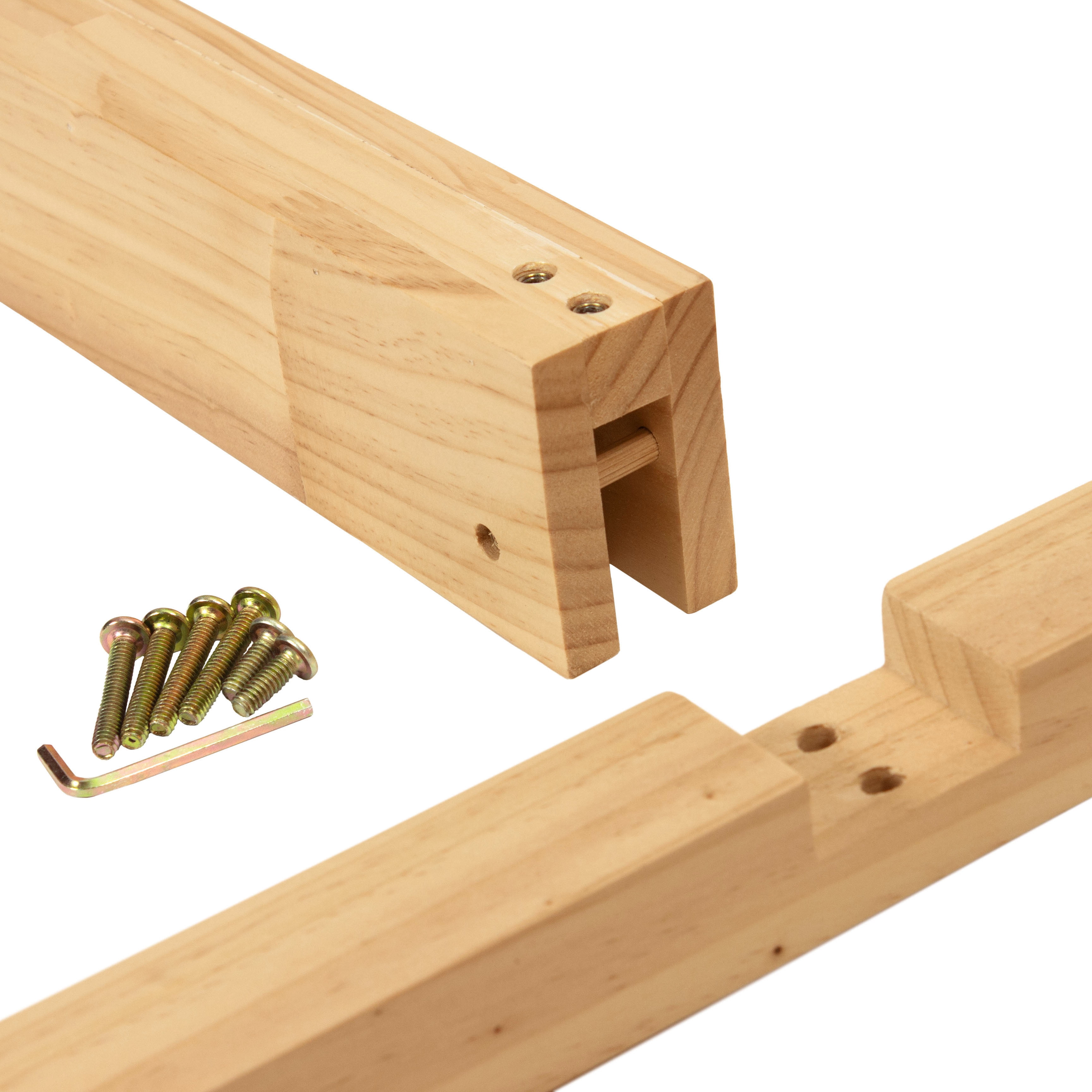 Room Divider Stand Natural 4 Panel