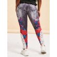 thumbnail image 4 of Panel de encaje de la mariposa de la impresión 3D de la impresión MÁS JEJORES DE TAMAÑO Rosegal Leggings de talla grande, 4 of 5
