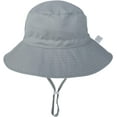 thumbnail image 2 of LinYooLi Wide Brim Bucket Hat for Kids Spring Summer Outdoor Sun Protection Headwear Baby Boy Windproof Rope Fisherman Hat, 2 of 8