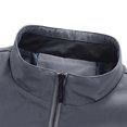 thumbnail image 6 of Jessboyy Mens Bomber Jackets Work Casual Stand Collar Zip up Windbreaker Jacket no Hood Golf Outdoor Going Out Gray,L, 6 of 8