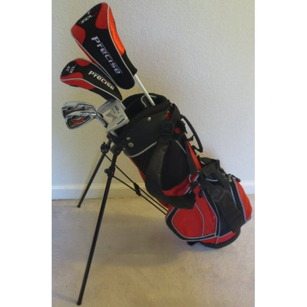 Junior Golf Club Set Complete With Stand Bag for Kids Ages 58 Red