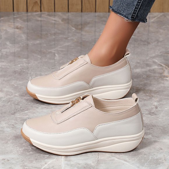 zhenglin Chaussures Décontractées pour Femmes - Espadrilles Légères Antidérapantes à Semelle Épaisse pour Usage Quotidien