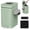 Green, variant on Dog Poop Trash Can For Outside & Indoor 5l/1.3gal Small Pet Waste Bin With Odor Control Carbon Filter Lid 2-way Open (step Press Top) Container Bag Holder Grey