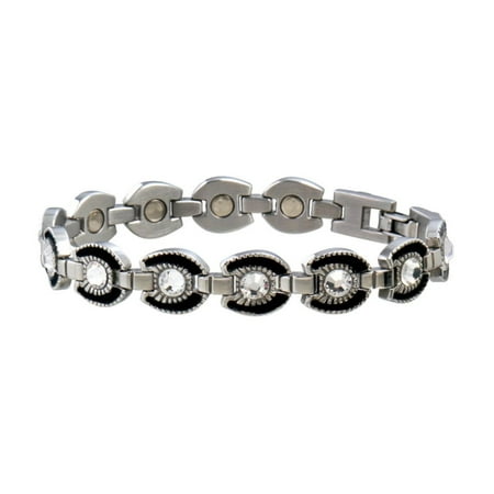 - Jewelry Womens Bracelet Stainless Horseshoe Black 214