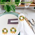 thumbnail image 3 of Set of 6 Christmas Rhinestone Wreath Napkin Rings for Xmas Dining Table- Napkin Ring Holder for Christmas, Thanksgiving, Holiday Party Table Decoration, 3 of 8