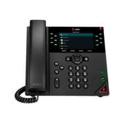 Poly VVX 450 IP Phone - Corded - Corded - Desktop, Wall Mountable - Black - VoIP - 2 x Network (RJ-45) - PoE Ports