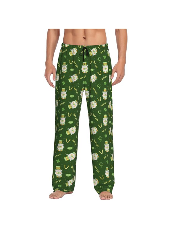 Hirioo St. Patrick's day 6 for Women's PJ Pajama Pants Sleep Pants Women's Home Trousers with Pockets,S-3XL-Large
