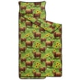 thumbnail image 2 of Highland Cow and Sunflower Print Teens Toddler Nap Mat with Pillow, Sleeping Mat Bag for Preschool Daycare 59"x22", 2 of 6