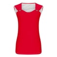thumbnail image 4 of Goodeals Tank Tops for Women Slim Fit Camis Summer Sleeveless Tunic Shirts 2025 V Neck Solid Color T-Shirt Going Out Basic Cami Shirt(Red,XL), 4 of 5