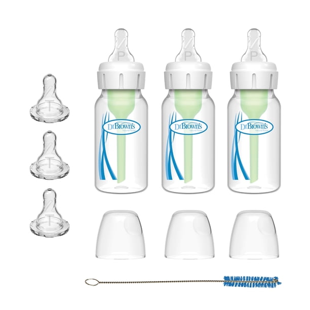 Set de biberones Dr. Brown's Preemie Flow 120 ml, 3 piezas