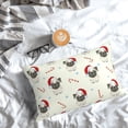 thumbnail image 5 of Honeii Christmas Pug Dog Print Pillow Cases,Plush Throw Pillow Covers,Decorative Pillowcase for Sofa, Couch, Living Room-14"x20", 5 of 6