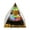 B, variant on Crystal Chip Energy Tower Pyramid Ornament, 2 Inch Mini Resin Crystal Decor for Shelf Desk Home Bar, Thoughtful Gift for Friends and Family