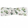 thumbnail image 1 of Cactus Headband, Botanical Design with Prickle Desert Plants and Flowers Together Print, Elastic and Soft Women's Bandana for Sports and Everyday Use, Grey Red Coconut, by Ambesonne, 1 of 3