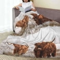 thumbnail image 6 of Pofeuu Yak Print Ultra-Soft Micro Fleece Blanket,for Bed Or Sofa,All Season Throw Blankets Flannel Blanket-60"x50", 6 of 7