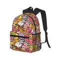 thumbnail image 2 of Haiem Fruit-Flavored Ice-Cream Lightweight Backpack for School, Classic Basic Water Resistant Casual Daypack for Travel with Bottle Side Pockets, 2 of 8