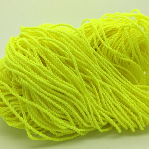 Yiwa 100 Pcs Durable Polyester String Multi Color Pro-Poly Rope For Kids Children Yoyo Toy Yellow Yellow Yellow Yellow