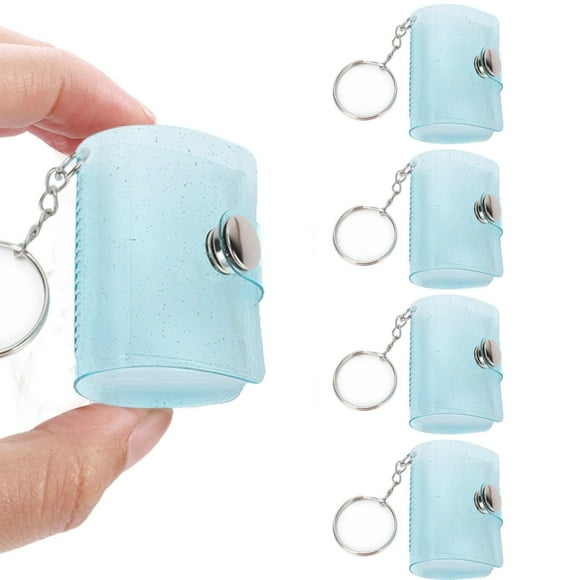 5pc 1 Inch Mini Photo Album, 1 Inch Photo Storage With Keychain Picture Photo Card Storage Book Wedding Anniversary Birthday Valentine's Day Gift