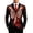Red, variant on Uikmnh Mens Skeleton Ribcage Blazer Jacket Soft Durable Fabric Notched Lapel Collar Button Front Closure Slim Tailored Fit Smooth Woven Build