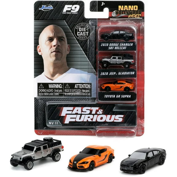 Fast and Furious Nano Hollywood Rides F9 3-Pack