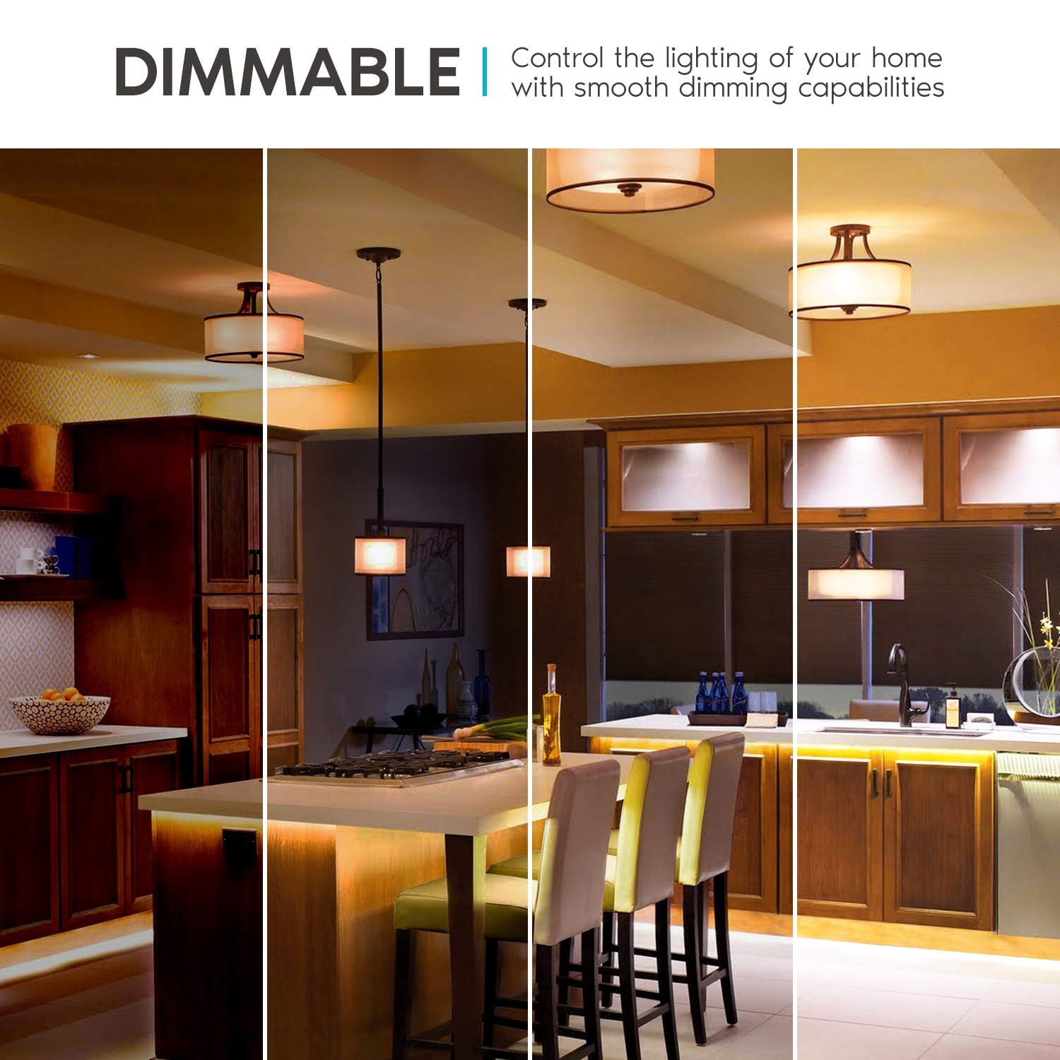 Luxrite A21 Dimmable LED Light Bulbs 22W 150W Equivalent 3000K Soft White, 2550 Lumens, E26, 2-Pack