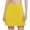 Yellow, variant on QTBIUQ Girls Athletic Skort Fake Two Piece Skirt High Waist A-Line Solid Color Skirt for Running Tennis Casual Play Outfit