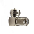 thumbnail image 2 of Adaptador de electrónica Holanda 90 ° grado Grado CORRECTO CORMIENTO F hembra a F Male 75 Ohm (Paquete de 2), 2 of 5