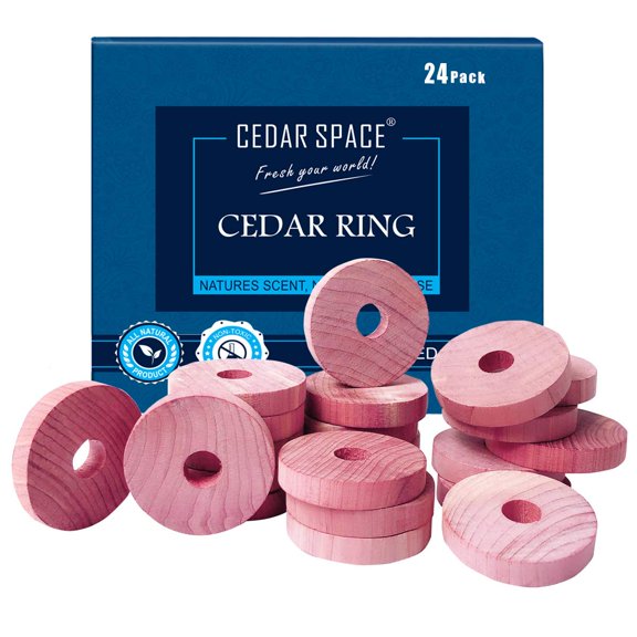 Bloques de cedro para guardar ropa Cedar Space, 24 unidades