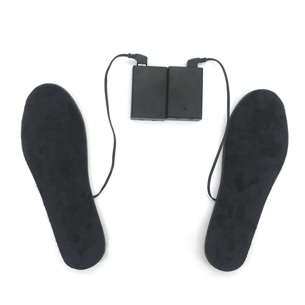 New Unisex Electric Battery Powered Heated Insoles Winter Shoes Feet Warmer 
